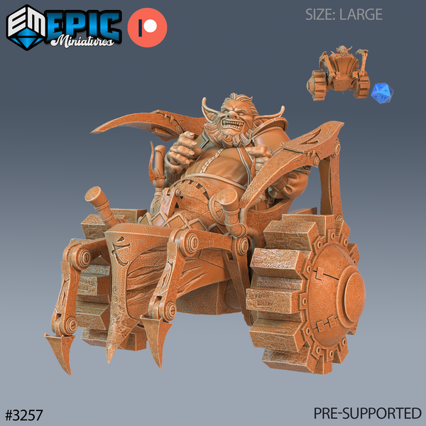 Wheelchair Goblin 3D-printed model