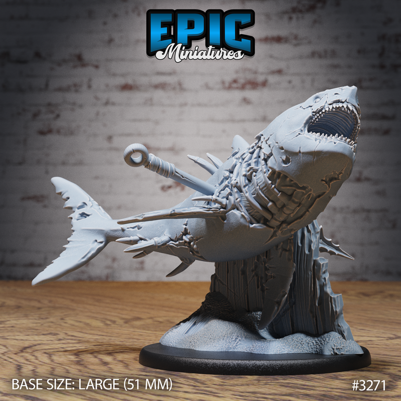 Zombie Shark 3D-printed model