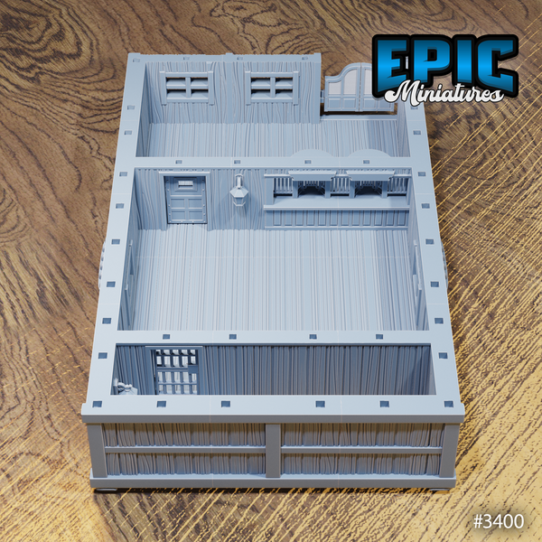 Wild West Bank 3D-printed model