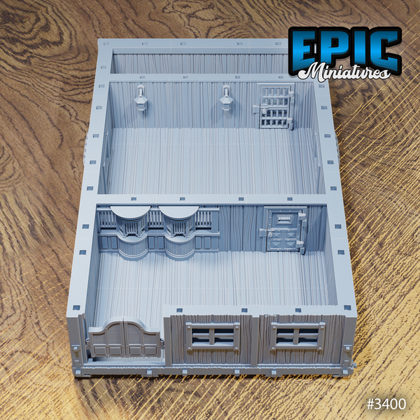 Wild West Bank 3D-printed model