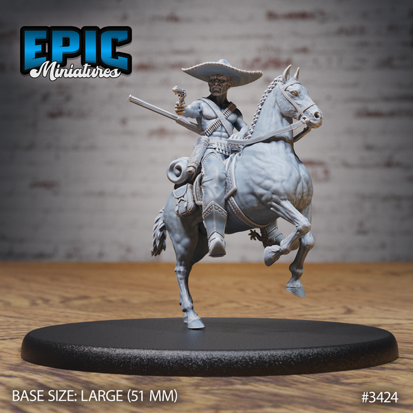 Wild West Bandit Rider 3D-printed model