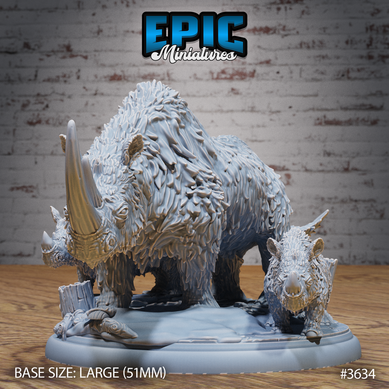 Wooly Rhino 3D-printed model