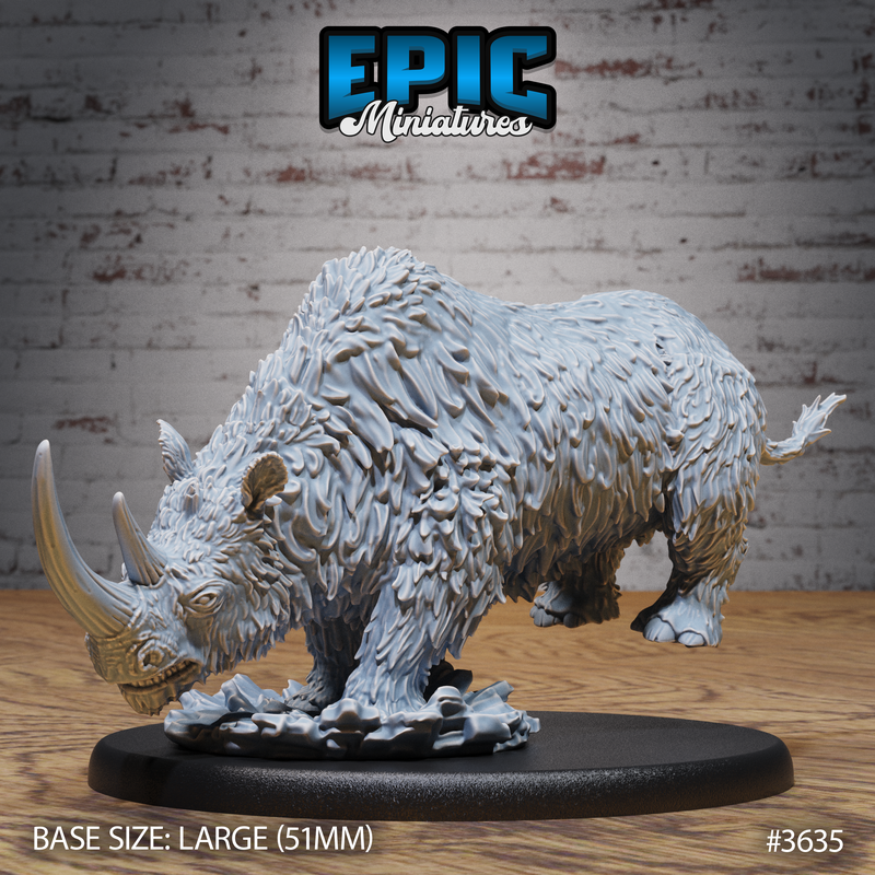 Wooly Rhino 3D-printed model
