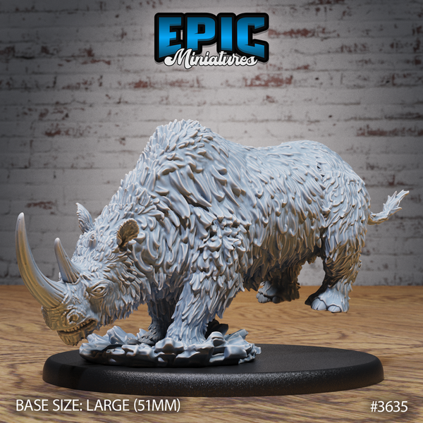 Wooly Rhino 3D-printed model