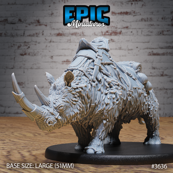 Wooly Rhino 3D-printed model