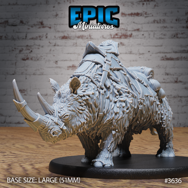 Wooly Rhino 3D-printed model
