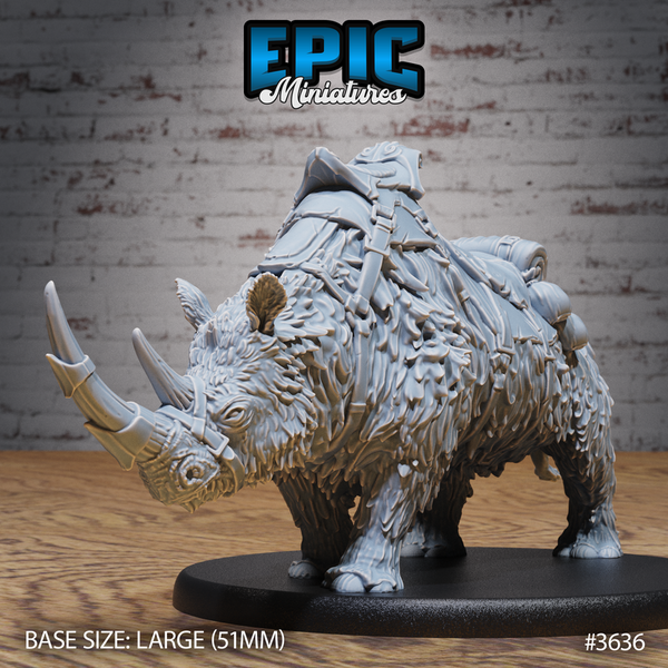 Wooly Rhino 3D-printed model