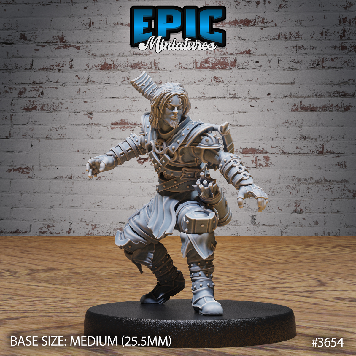 Young Bandit 3D-printed model