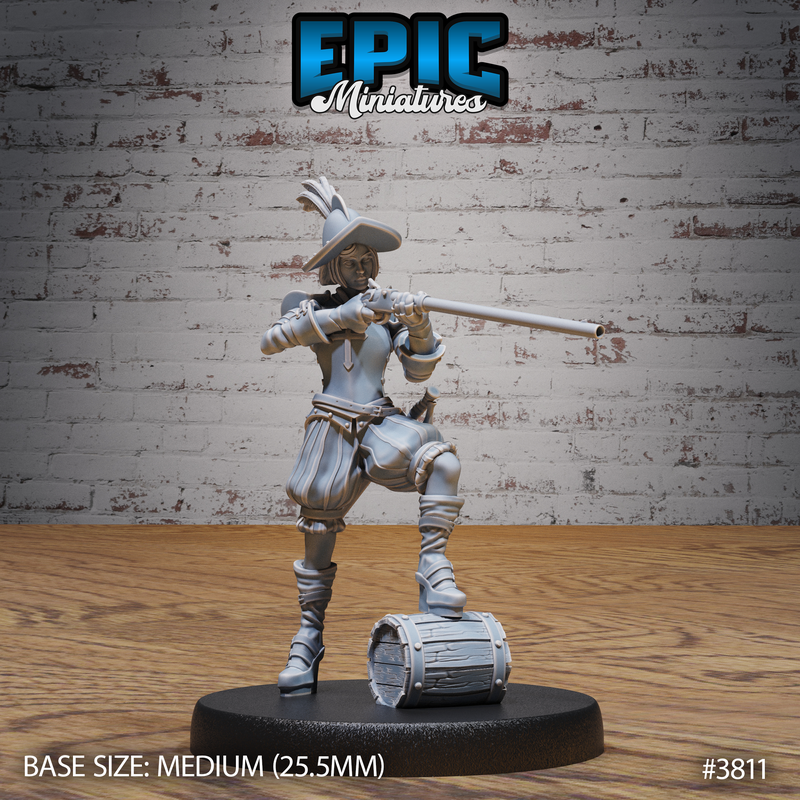 Young Conquistador Female 3D-printed model
