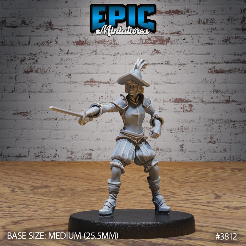 Young Conquistador Female 3D-printed model