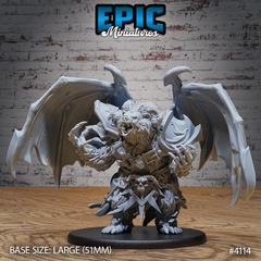 Winged Bear Druid 3D-printed model