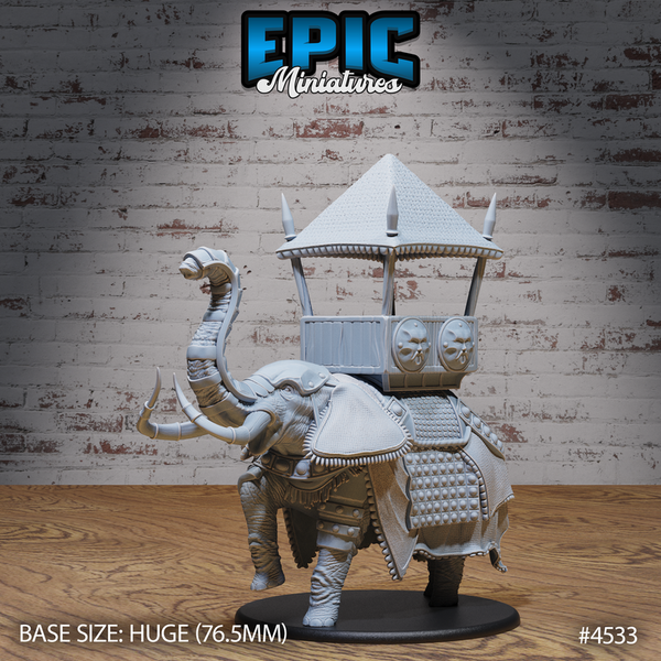 Safari Elephant 3D-printed model