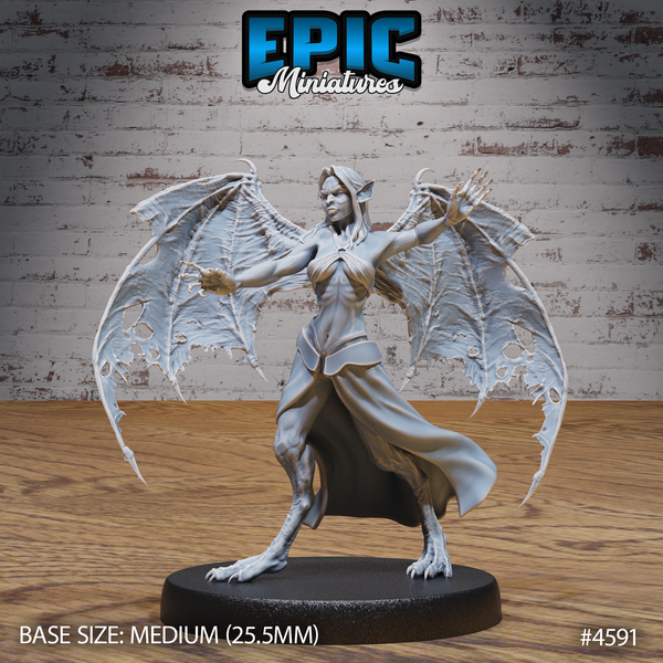 Vampire Lady 3D-printed model