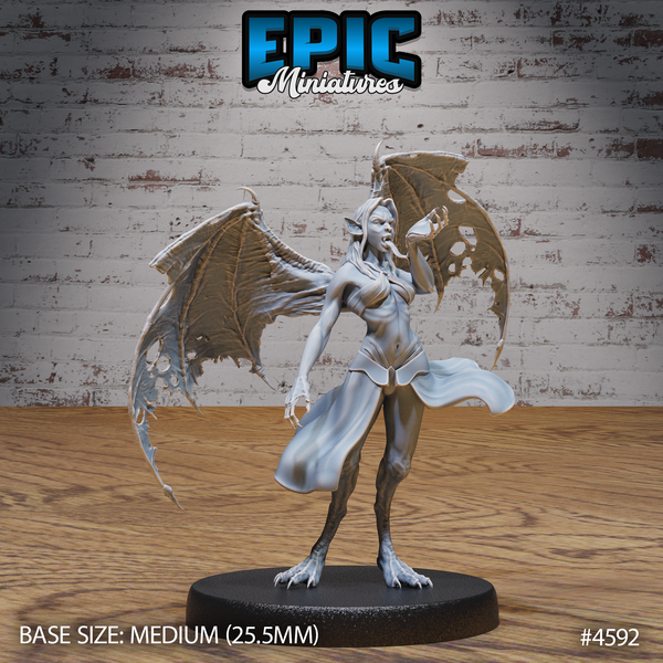 Vampire Lady 3D-printed model