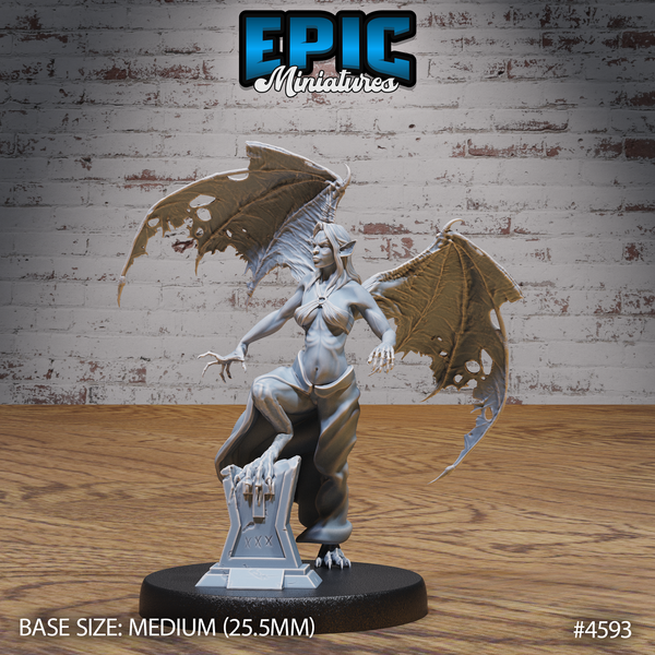 Vampire Lady 3D-printed model