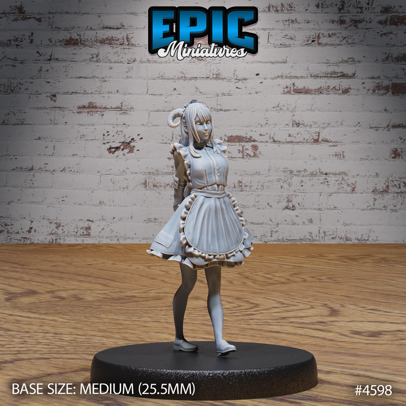 Tiefling Maid 3D-printed model