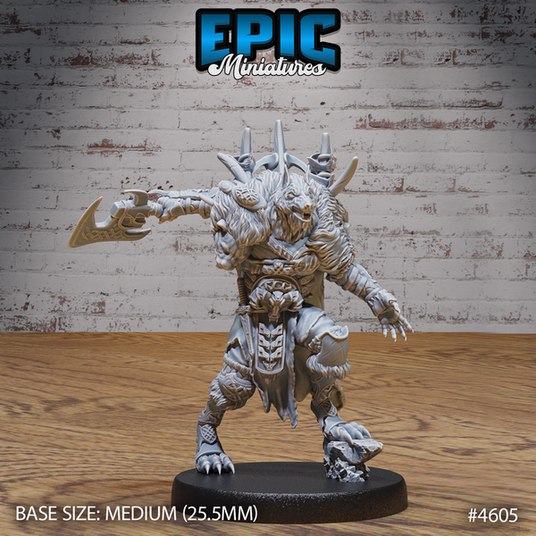 Werewolf Beast King 3D-printed model