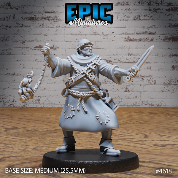 Medieval Cleric Monk 3D-printed model