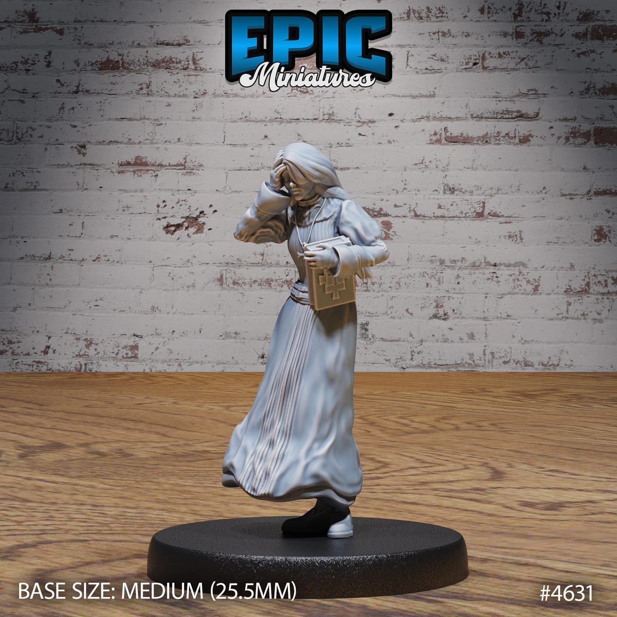 Possessed Nun 3D-printed model
