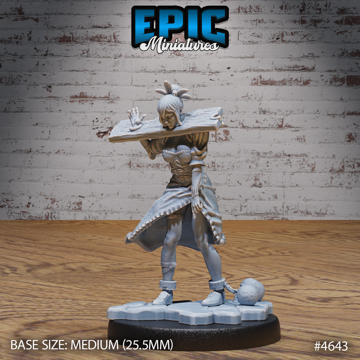 Captured Witch 3D-printed model