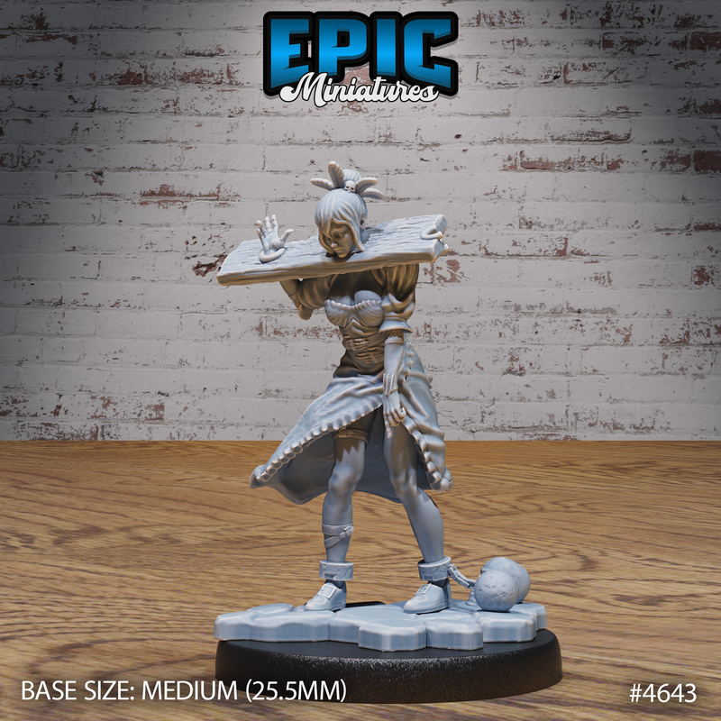 Captured Witch 3D-printed model
