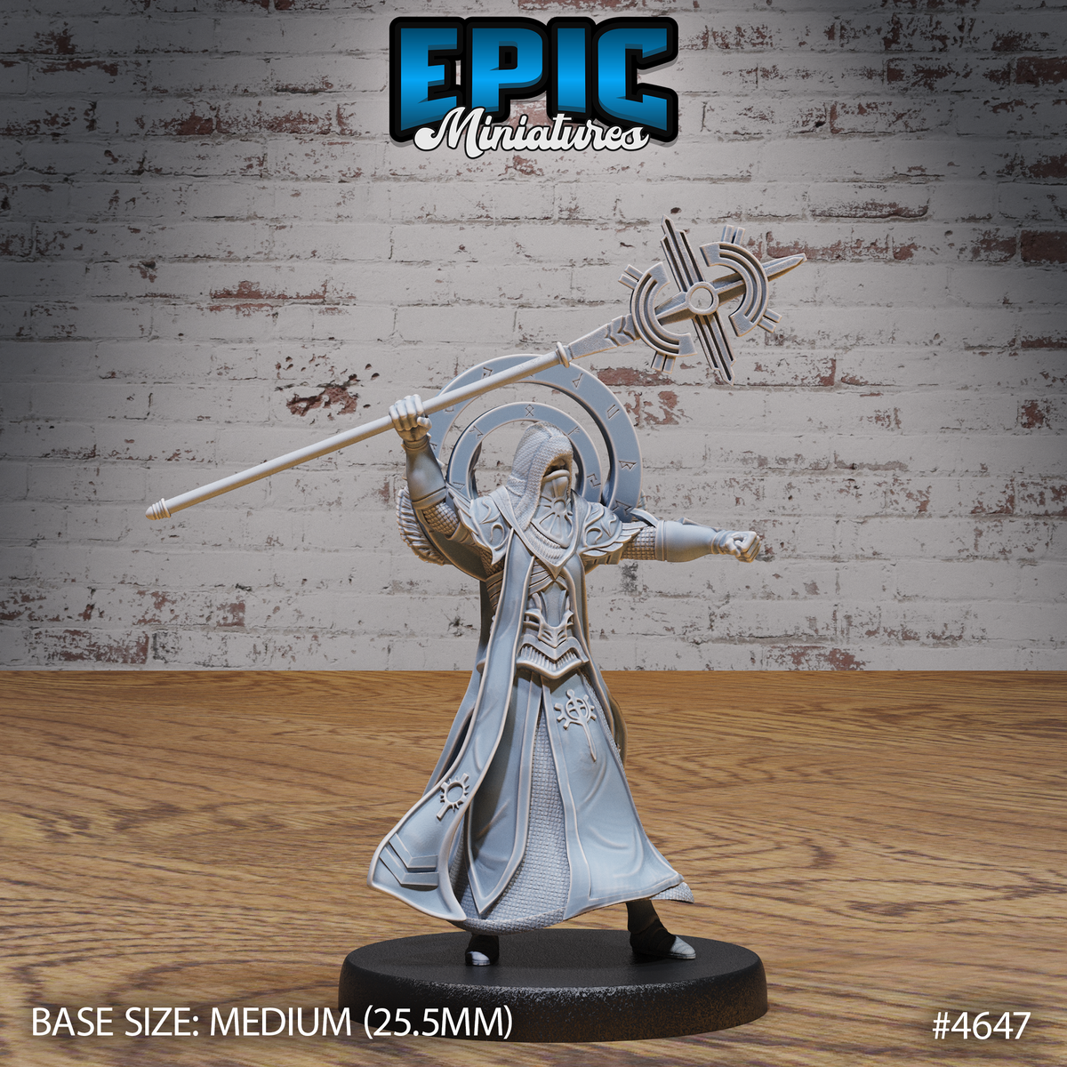 White Priest 3D-printed model