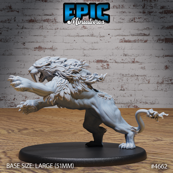 Sabertooth Beast 3D-printed model