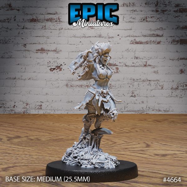 Orc Lady Adventurer 3D-printed model