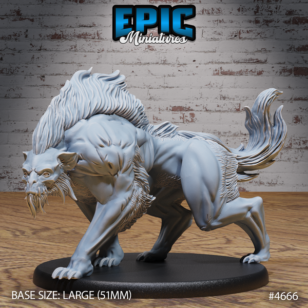 Warg Beast 3D-printed model