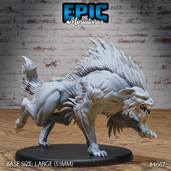 Warg Beast 3D-printed model