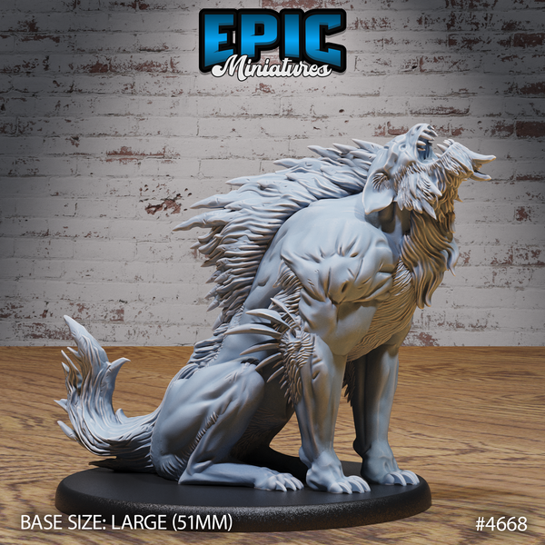 Warg Beast 3D-printed model