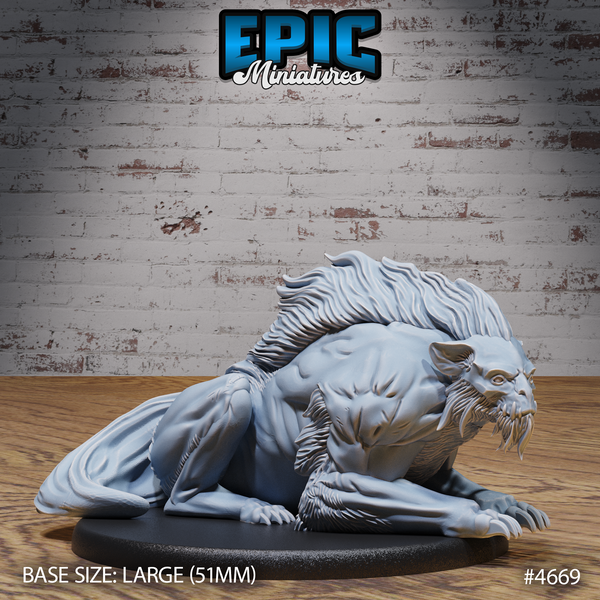 Warg Beast 3D-printed model
