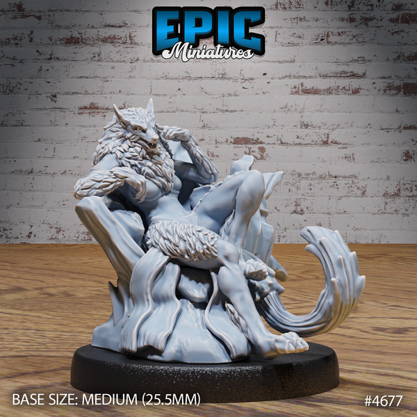 Werewolf Female 3D-printed model
