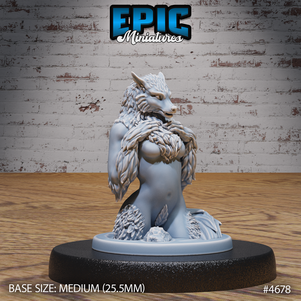 Werewolf Female 3D-printed model