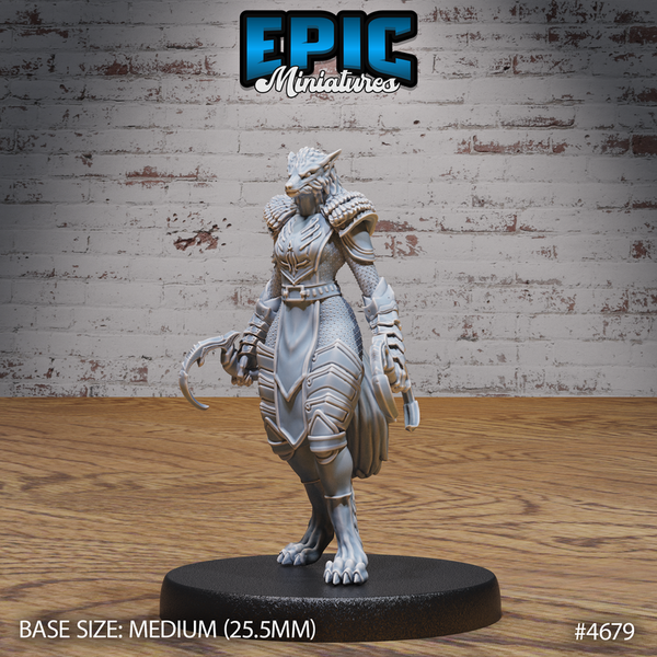 Werewolf Armored Female 3D-printed model