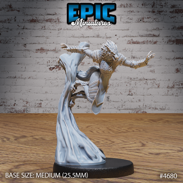 Werewolf Armored Female 3D-printed model