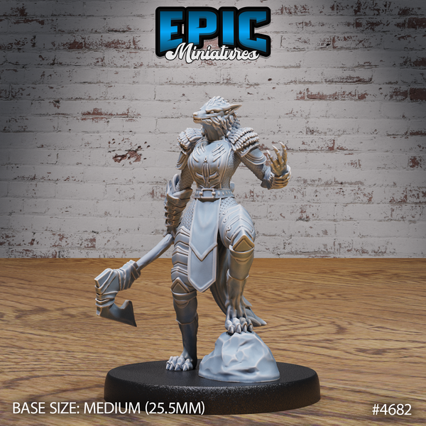 Werewolf Armored Female 3D-printed model