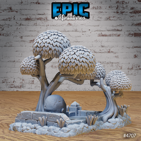 Magical Forest Buildings 3D-printed model