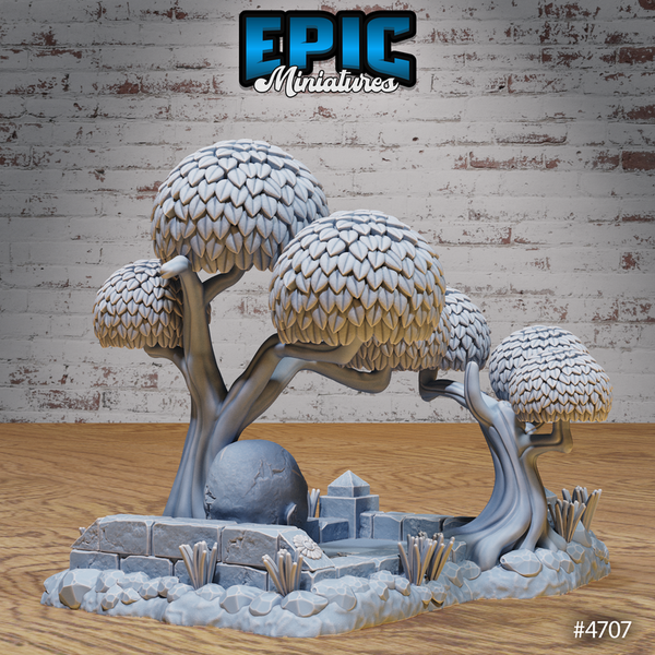 Magical Forest Buildings 3D-printed model