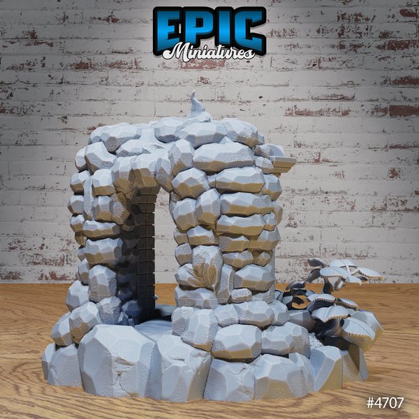 Magical Forest Buildings 3D-printed model