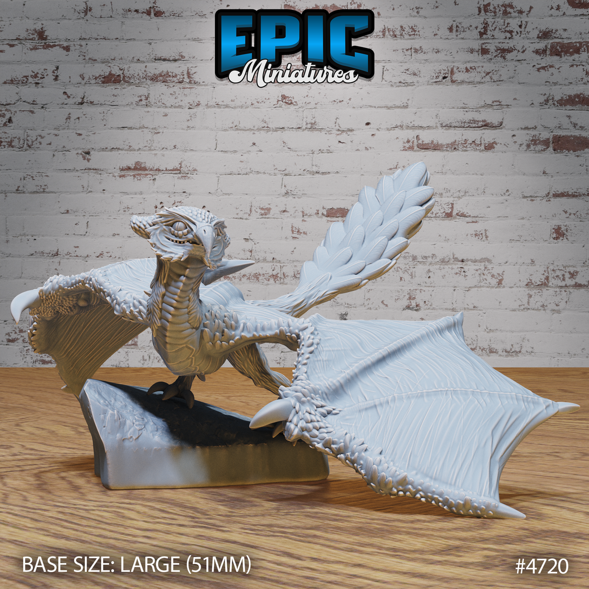 Owl Wyvern 3D-printed model