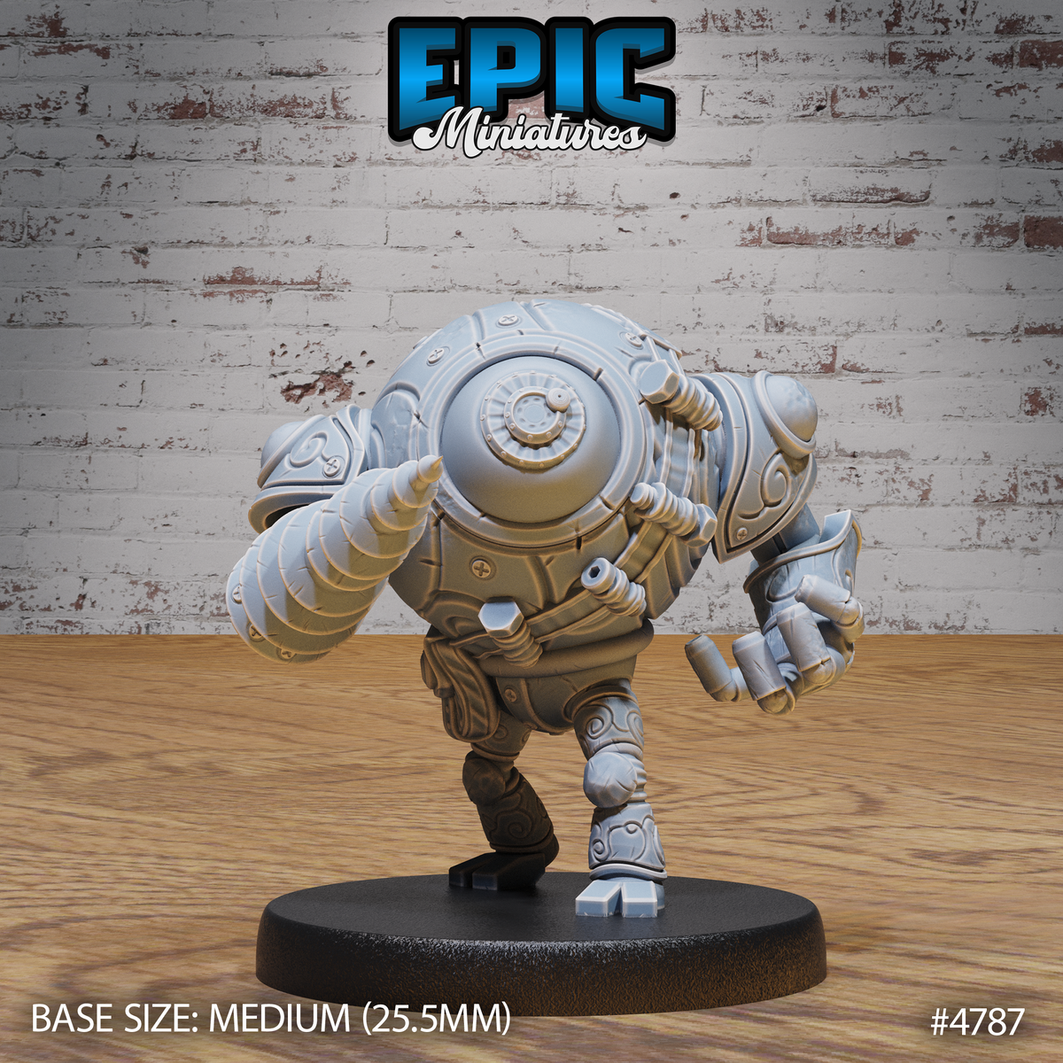 Clockwork Mono Drone 3D-printed model