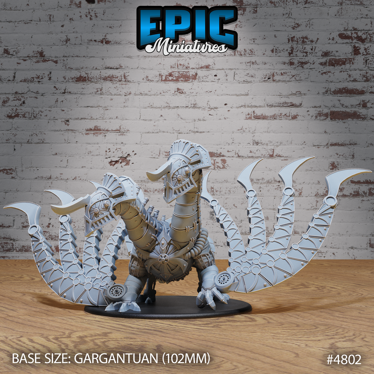 Steam Dragon 3D-printed model