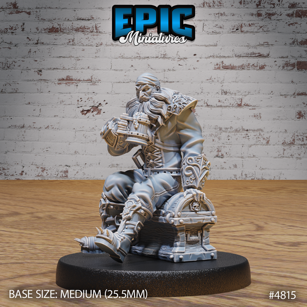 Pirate Captain Barbarossa 3D-printed model
