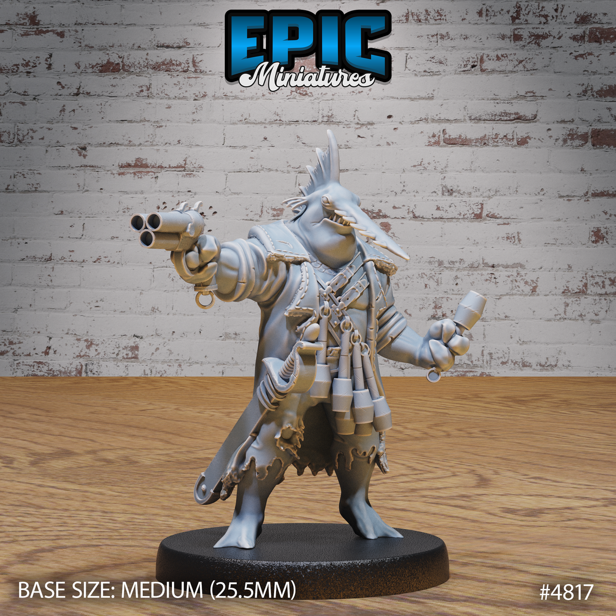 Sawhead Pirate 3D-printed model