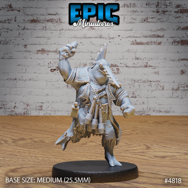 Sawhead Pirate 3D-printed model