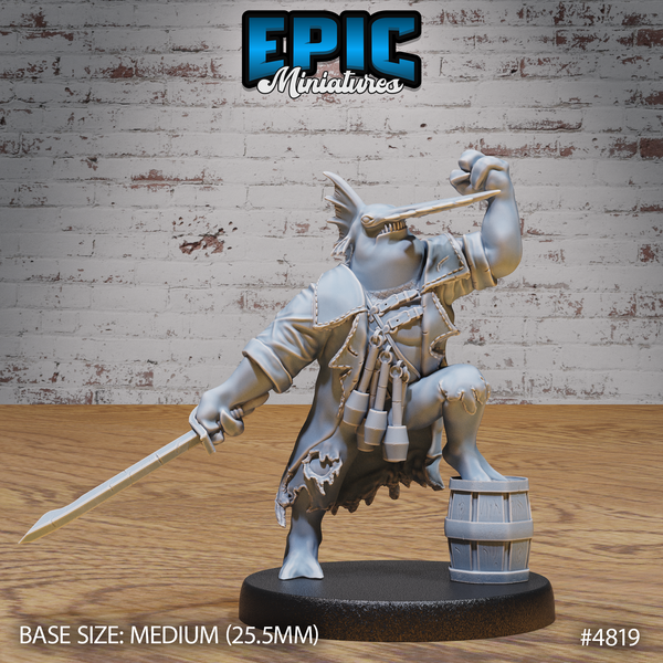 Sawhead Pirate 3D-printed model