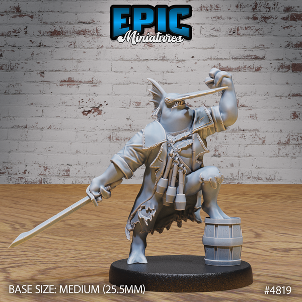 Sawhead Pirate 3D-printed model