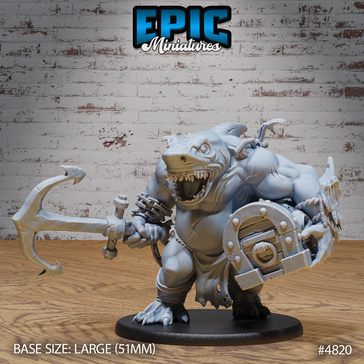 Sharkman Brute 3D-printed model