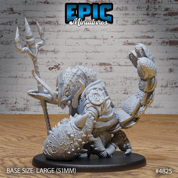 Lobster Folk Warrior 3D-printed model